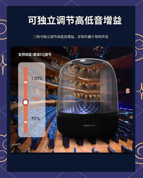 哈曼卡顿 Aura Studio 4 音乐琉璃：梦幻灯效升级，听感视觉双重享受