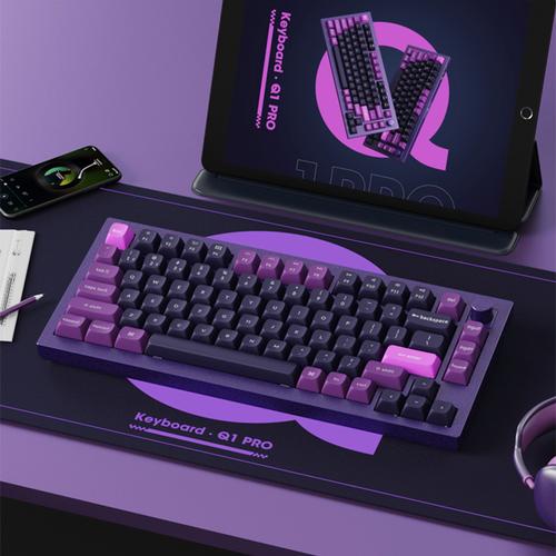 Keychron Q1 Pro机械键盘改造：静音轴拯救办公室