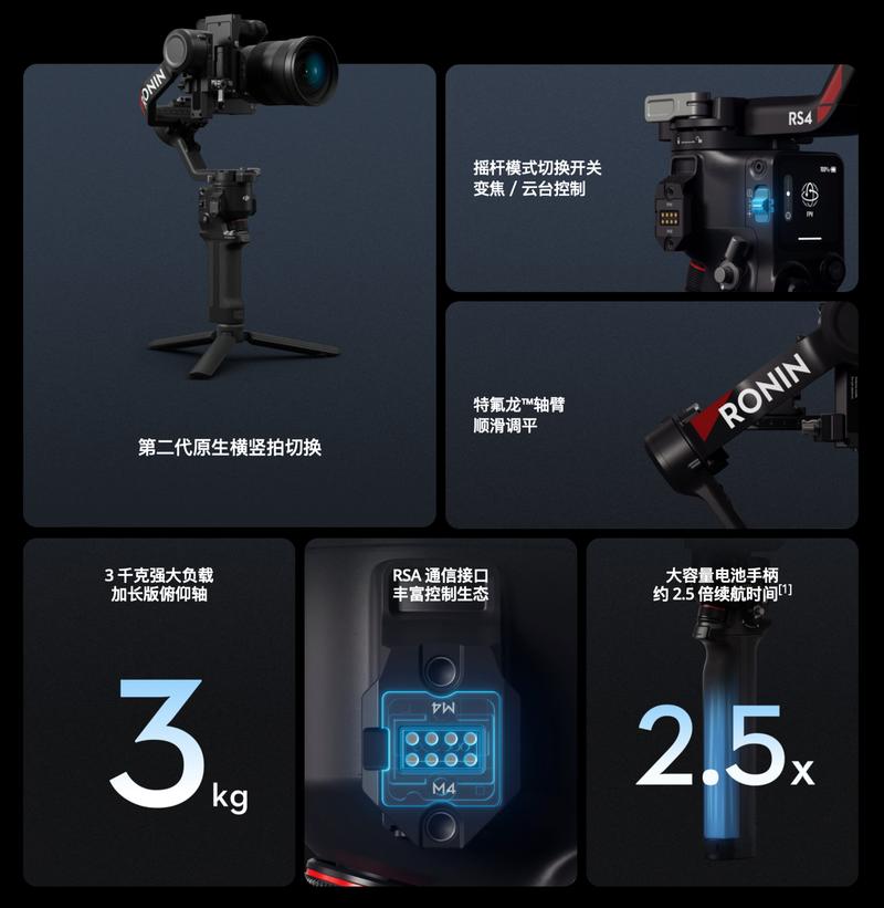 大疆如影4D电影机系统:一体化拍摄解决方案