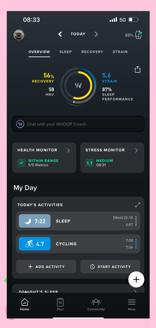 Whoop 4.0智能手环：持续血氧监测如何优化运动表现？